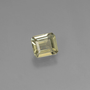Diásporo com mudança de cor amarelo bege Natural 0.74ct, Corte Esmeralda, VVS-VS