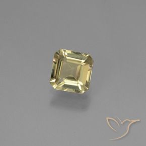 Diásporo com mudança de cor Amarelo Terroso Natural 0.84ct, Corte Octógono / Esmeralda, VVS-VS