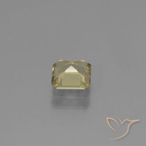 Diásporo com mudança de cor Amarelo Terroso Natural 0.84ct, Corte Octógono / Esmeralda, VVS-VS