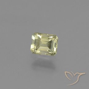 Diásporo com mudança de cor Amarelo muito claro Natural 0.74ct, Corte Octógono / Esmeralda, VS