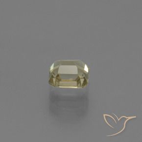 Diásporo com mudança de cor Amarelo muito claro Natural 0.86ct, Corte Octógono / Esmeralda, VVS-VS