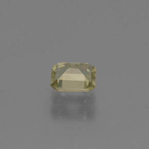 Diásporo com mudança de cor Amarelo muito claro Natural 0.72ct, Corte Esmeralda, VVS-VS