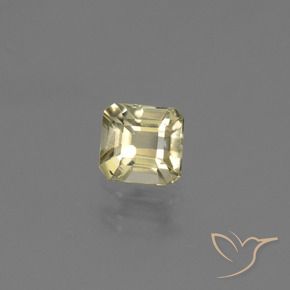 Diásporo com mudança de cor Amarelo muito claro Natural 0.77ct, Corte Octógono / Esmeralda, VS