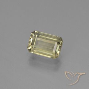 Diásporo com mudança de cor Luz amarela Natural 1.00ct, Corte Octógono / Esmeralda, VVS-VS