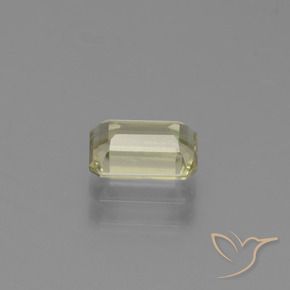 Diásporo com mudança de cor Luz amarela Natural 1.00ct, Corte Octógono / Esmeralda, VVS-VS