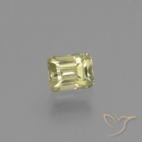Diásporo com mudança de cor Luz amarela Natural 0.95ct, Corte Octógono / Esmeralda, VS