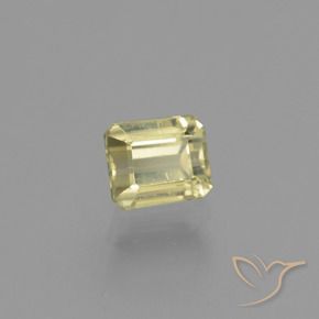 Diásporo com mudança de cor Luz amarela Natural 1.09ct, Corte Octógono / Esmeralda, VS