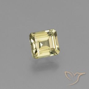 Diásporo com mudança de cor Amarelo claro Natural 0.97ct, Corte Octógono / Esmeralda, VS