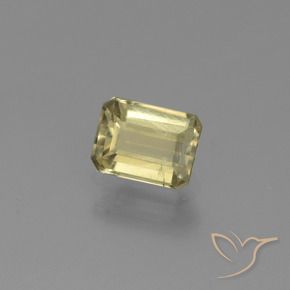 Diásporo com mudança de cor Luz amarela Natural 0.93ct, Corte Octógono / Esmeralda, VS