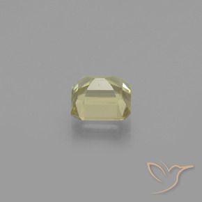 Diásporo com mudança de cor amarelo suave Natural 0.87ct, Corte Octógono / Esmeralda, VS