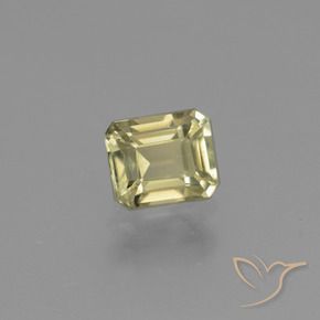 Diásporo com mudança de cor amarelo suave Natural 1.01ct, Corte Octógono / Esmeralda, VS