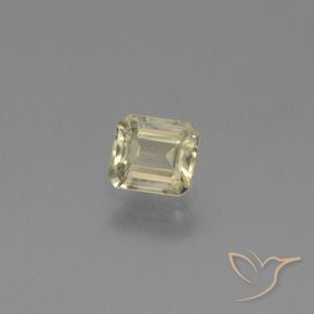 Diásporo com mudança de cor amarelo quente Natural 0.80ct, Corte Octógono / Esmeralda, VVS-VS