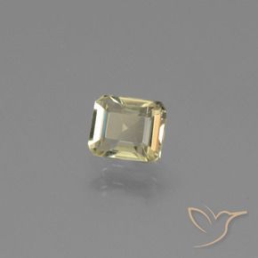 Diásporo com mudança de cor Amarelo claro Natural 0.95ct, Corte Octógono / Esmeralda, VVS-VS