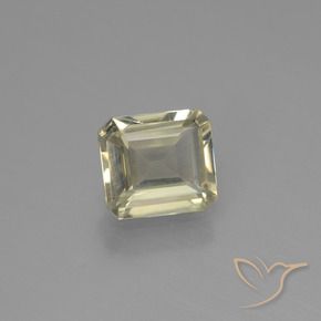 Diásporo com mudança de cor Amarelo Muito Pálido Natural 0.95ct, Corte Octógono / Esmeralda, VS