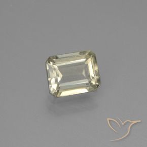 Diásporo com mudança de cor Amarelo muito claro Natural 0.85ct, Corte Octógono / Esmeralda, VS