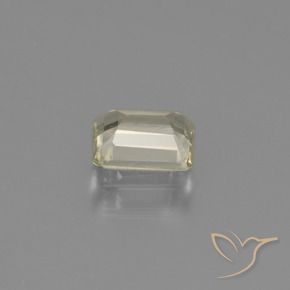 Diásporo com mudança de cor Amarelo muito claro Natural 0.85ct, Corte Octógono / Esmeralda, VS
