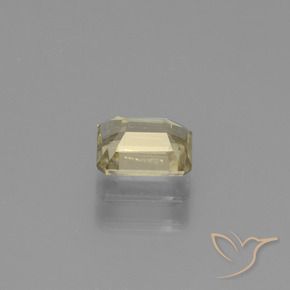 Diásporo com mudança de cor Amarelo Terroso Natural 0.86ct, Corte Octógono / Esmeralda, VS
