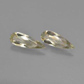 Pedras preciosas de diasporo de mudança de cor amarelo natural de 2,22 ct, formato de pêra, VVS