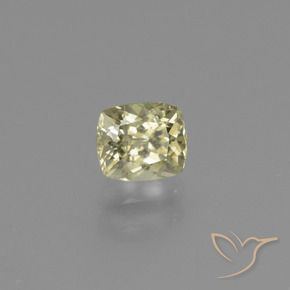 Diásporo com mudança de cor Amarelo claro Natural 0.86ct, Almofada, VS