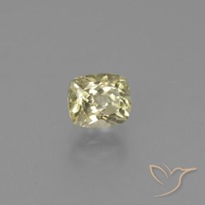 Diásporo com mudança de cor amarelo bege Natural 0.85ct, Almofada, VS