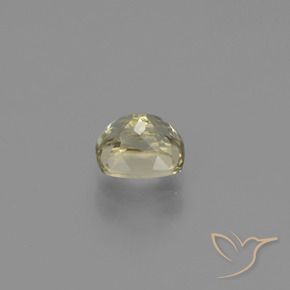 Diásporo com mudança de cor amarelo bege Natural 0.85ct, Almofada, VS