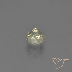 Diasporo de mudança de cor amarelo natural 0,61ct, corte redondo, VS