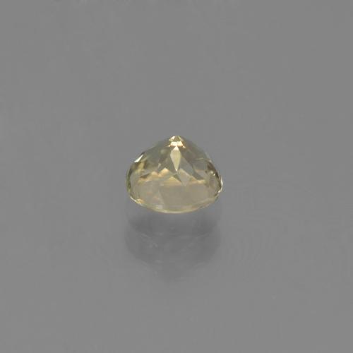 Diasporo de mudança de cor amarelo natural 0,68ct, corte redondo, VS