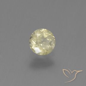 Diásporo com mudança de cor Luz amarela Natural 0.50ct, Redondo, VS