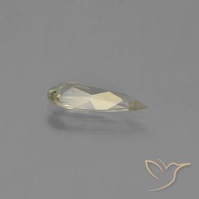 Diásporo com mudança de cor amarelo médio Natural 0.76ct, Formato de pêra, VVS-VS