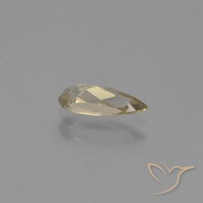 Diásporo com mudança de cor Amarelo Terroso Natural 0.70ct, Formato de pêra, VVS-VS