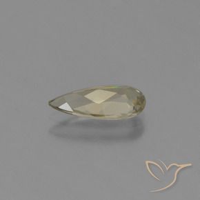 Diásporo com mudança de cor Amarelo Dourado Muito Claro Natural 1.09ct, Formato de pêra, VVS-VS