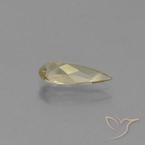 Diásporo com mudança de cor amarelo quente Natural 1.14ct, Formato de pêra, VS