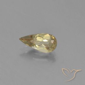 Diásporo com mudança de cor amarelo quente Natural 1.08ct, Formato de pêra, VVS-VS