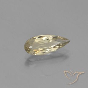 Diásporo com mudança de cor Amarelo Terroso Natural 1.40ct, Formato de pêra, VVS-VS