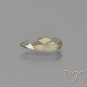 Diásporo com mudança de cor amarelo quente Natural 1.15ct, Formato de pêra, VVS-VS