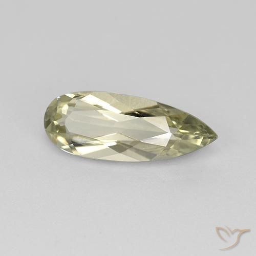 Diásporo com mudança de cor Amarelo muito claro Natural 1.21ct, Formato de pêra, VVS-VS