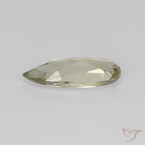 Diásporo com mudança de cor Amarelo muito claro Natural 1.21ct, Formato de pêra, VVS-VS