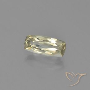 Diásporo com mudança de cor Amarelo Muito Pálido Natural 1.24ct, Almofada, VVS