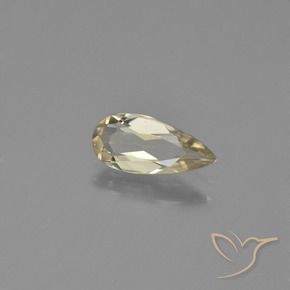 Diásporo com mudança de cor Amarelo Dourado Muito Claro Natural 0.79ct, Formato de pêra, VVS-VS