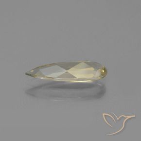 Diásporo com mudança de cor Amarelo acastanhado Natural 1.22ct, Formato de pêra, VVS