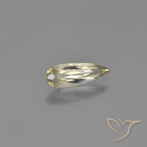 Diásporo com mudança de cor Amarelo muito claro Natural 0.64ct, Formato de pêra, VVS-VS