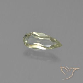 Diásporo com mudança de cor Amarelo acastanhado Natural 0.63ct, Formato de pêra, VVS-VS