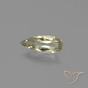 Diásporo com mudança de cor Luz amarela Natural 0.77ct, Formato de pêra, VVS-VS