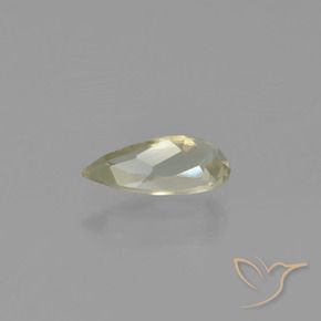 Diásporo com mudança de cor amarelo bege Natural 0.76ct, Formato de pêra, VVS-VS
