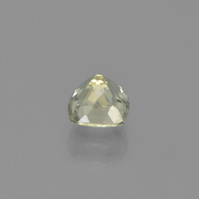 Diasporo de mudança de cor amarelo natural 0,69ct, almofada cortada, VS