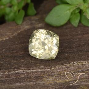 Diásporo com mudança de cor Luz amarela Natural 0.60ct, Almofada, VS