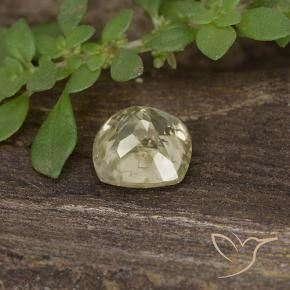 Diásporo com mudança de cor Luz amarela Natural 0.78ct, Almofada, VS