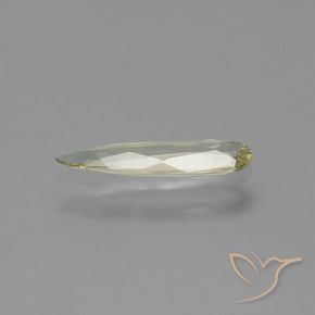 Diasporo de mudança de cor amarelo natural 0,54ct, formato de pêra, VVS-VS