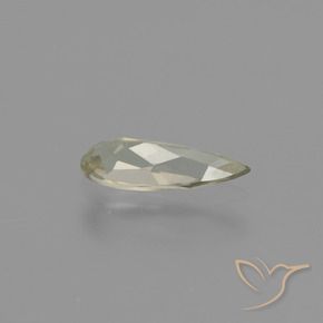 Diásporo com mudança de cor Amarelo muito claro Natural 0.69ct, Formato de pêra, VVS-VS