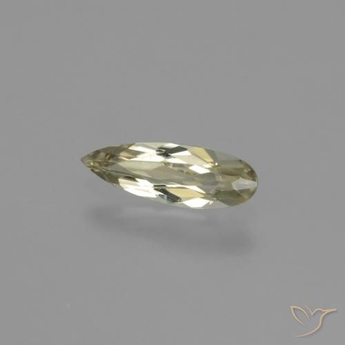 Diásporo com mudança de cor Amarelo Dourado Muito Claro Natural 0.63ct, Formato de pêra, VVS-VS